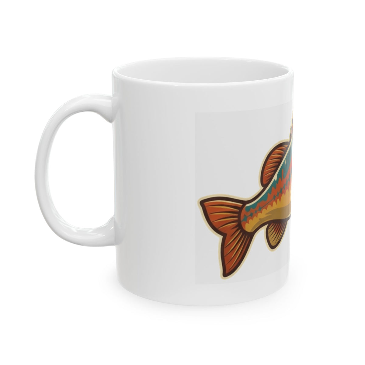 "I'm A Catch" White Ceramic Mug — Graphic