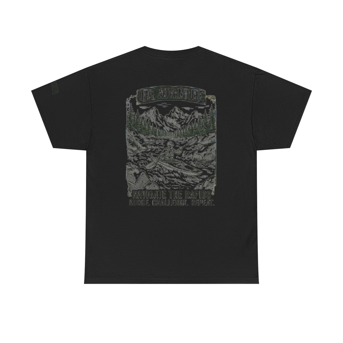 Color: Black | Live Adventure - Kayak Premium Graphic Tee