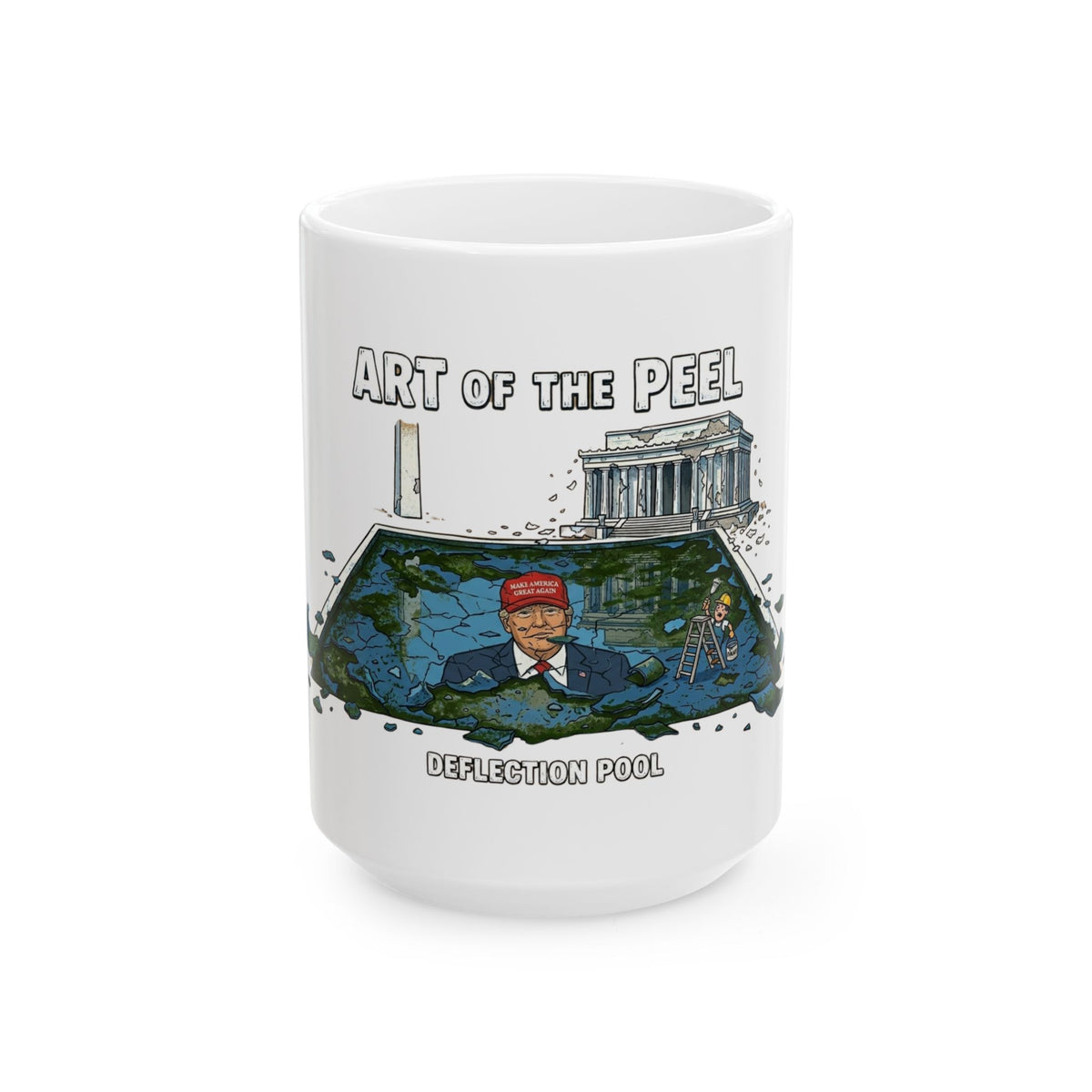 "Art of The Peel" White Ceramic Mug
