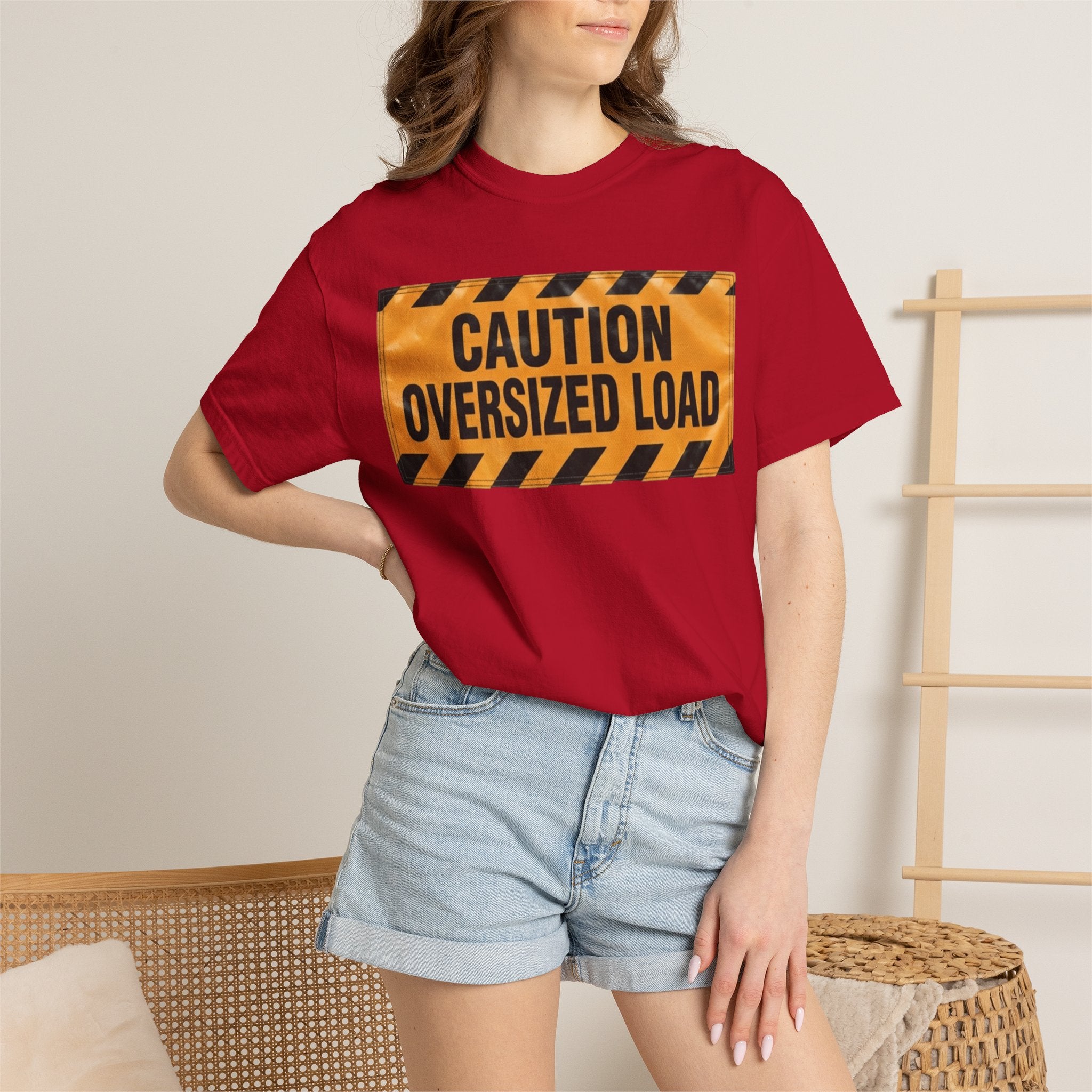 "Caution Oversized Load" Unisex Garment-Dyed Tee