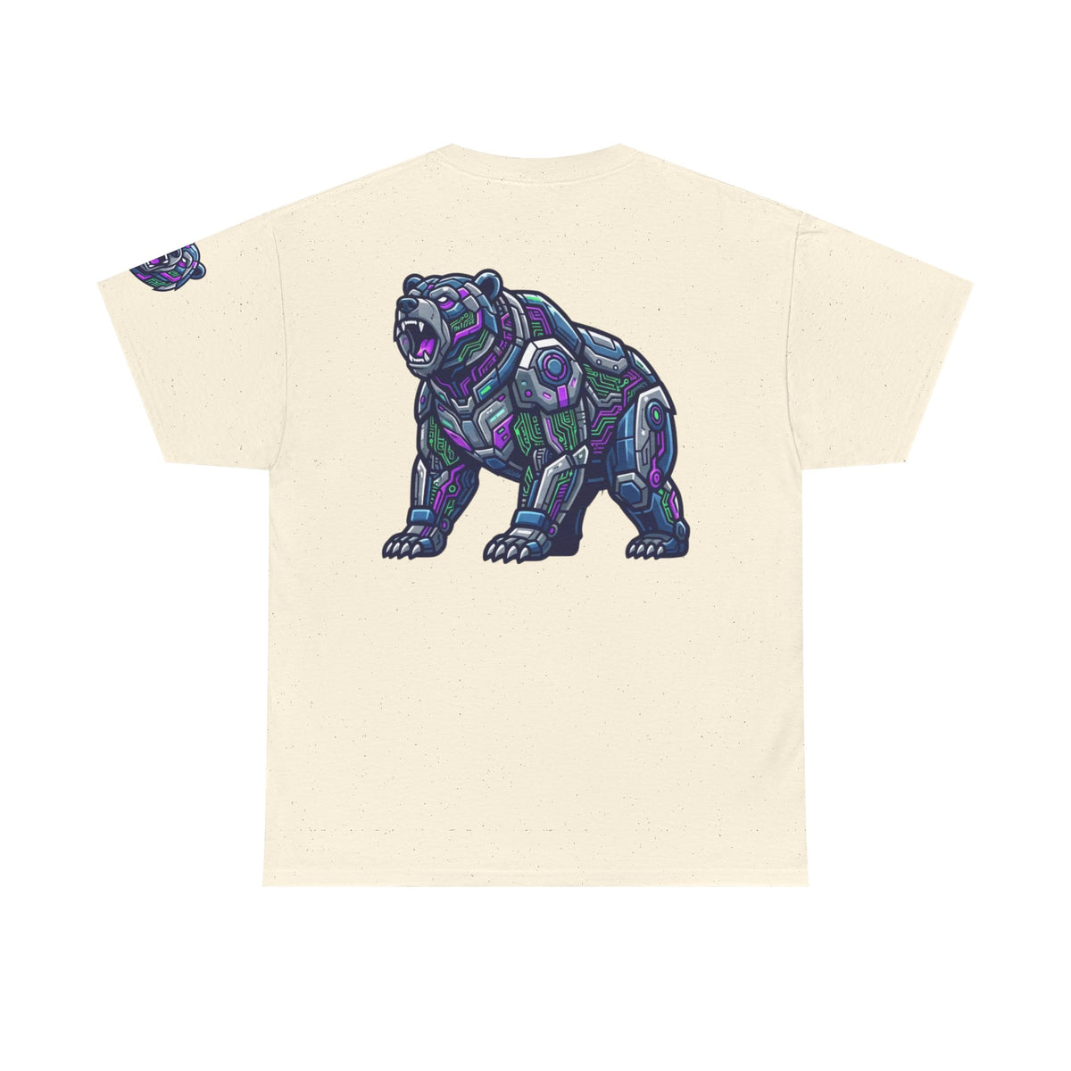 Color: Natural | Cyber Bear Premium Graphic Tee