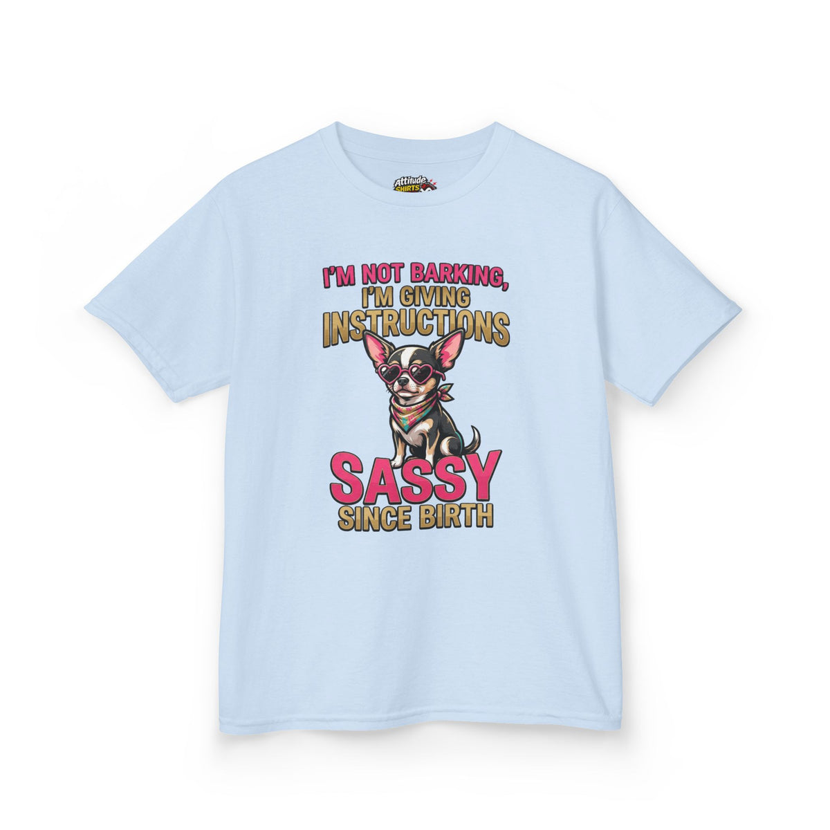 Color: Light Blue | Sassy Since Birth Kids Tee