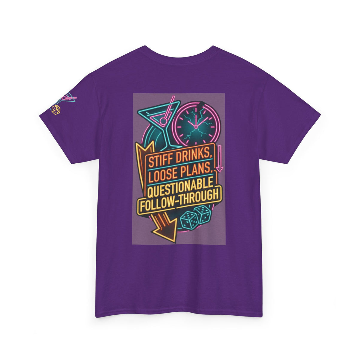 "Stiff Drinks Loose Plans" Premium Graphic Tee