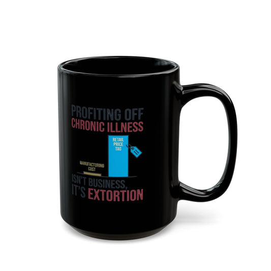 "Protest Series - Healthcare Is A Right" Black Ceramic Mug