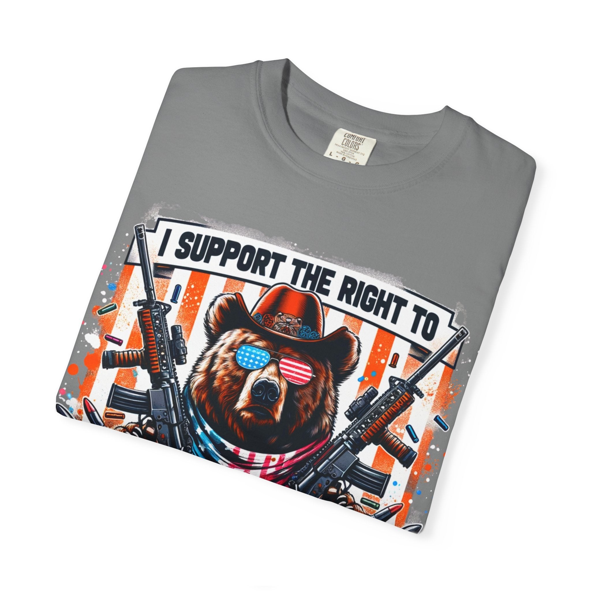 "The Right to Arm Bears" Unisex Garment-Dyed T-shirt