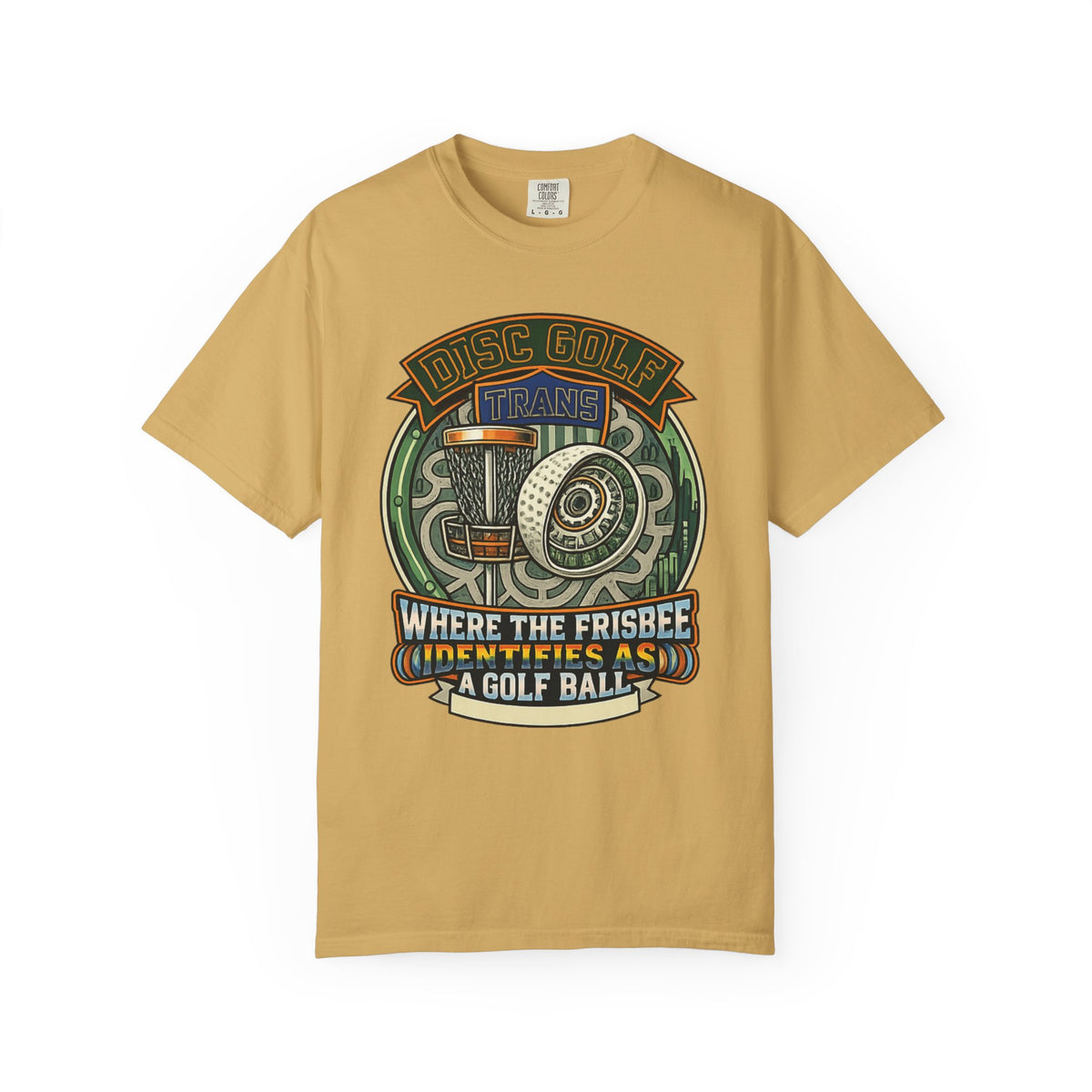 Color: Mustard | Trans Golf Unisex Garment-Dyed T-shirt