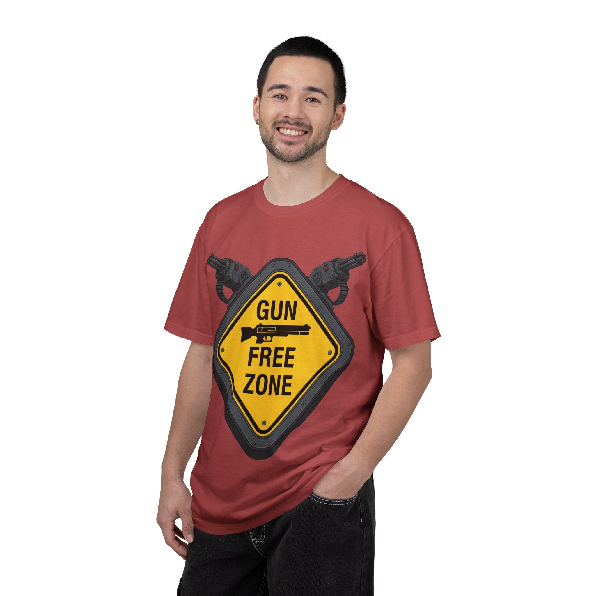 "Gun Free Zone (Heavy Metal Edition)" Unisex Garment-Dyed T-shirt
