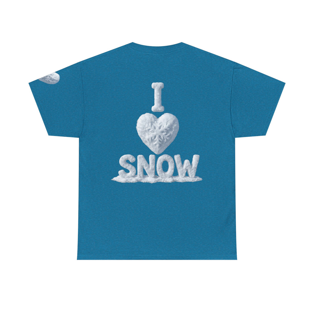 Color: Antique Sapphire | I Love Snow Premium Graphic Tee
