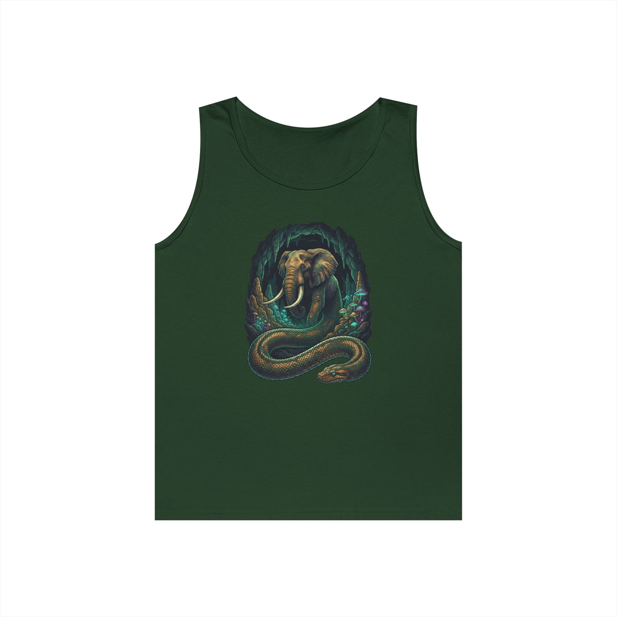 Color: Forest Green | Grootslang (South African Mythology) Tank Top