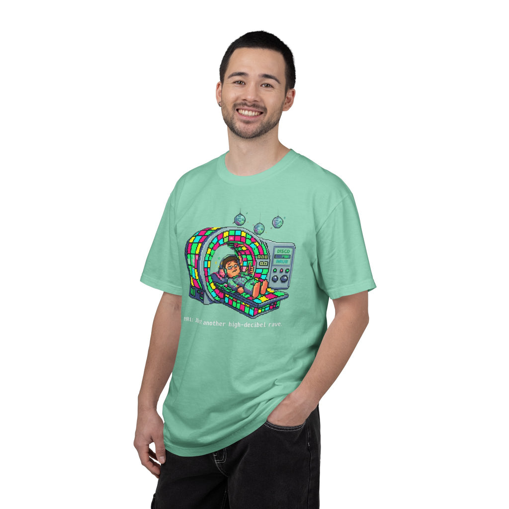 "MRI High Decibel Rave" Unisex Garment-Dyed T-shirt