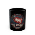"50% Off Canada" Black Ceramic Mug
