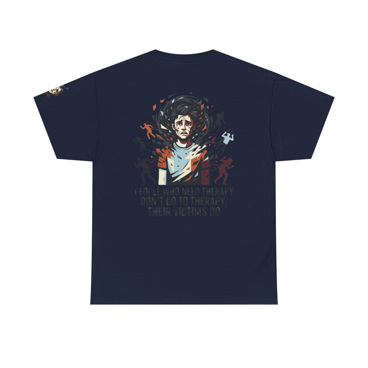 Color: Navy | Therapy Needed Premium Graphic Tee