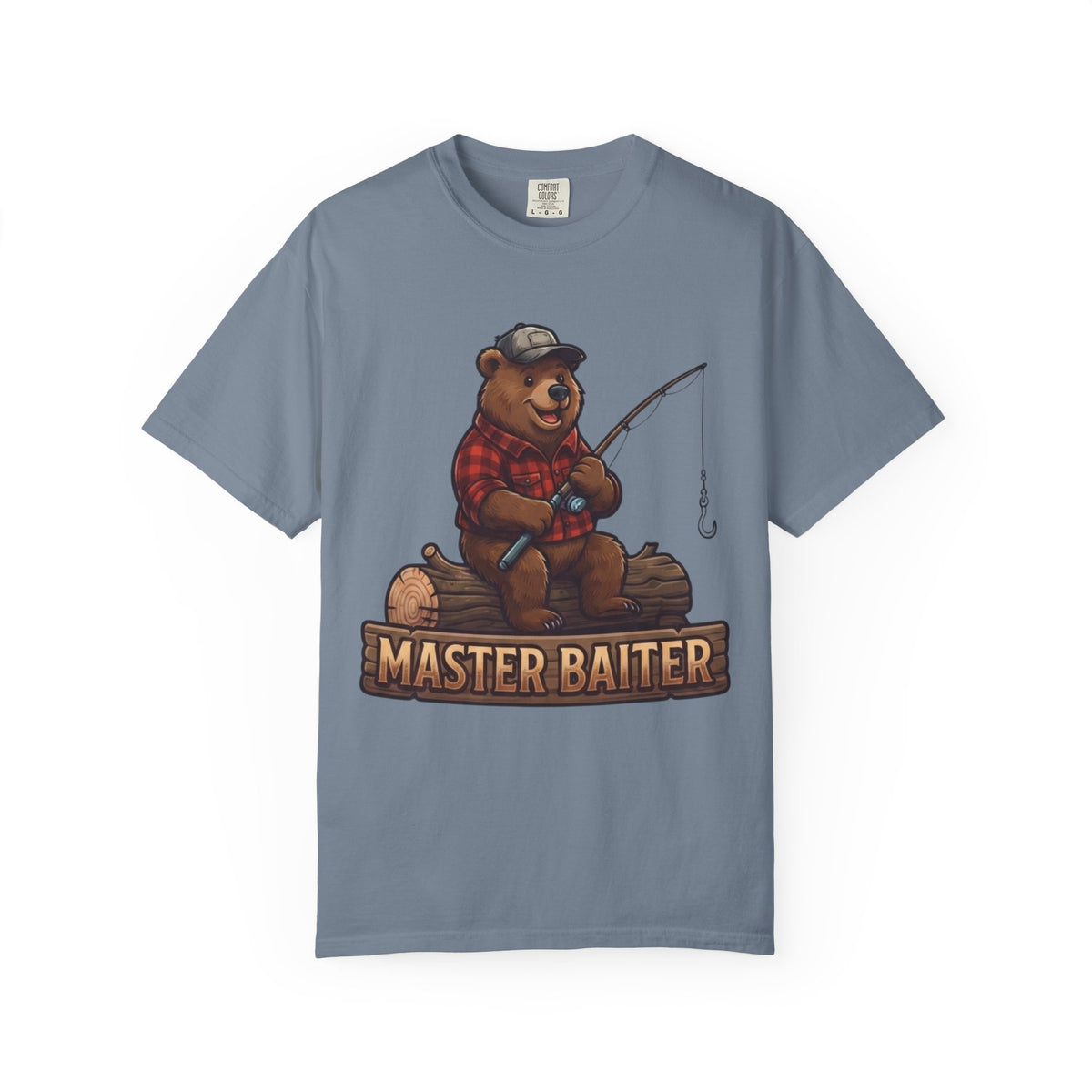 Color: Blue Jean | Bear Master Baiter Unisex Garment-Dyed Tee