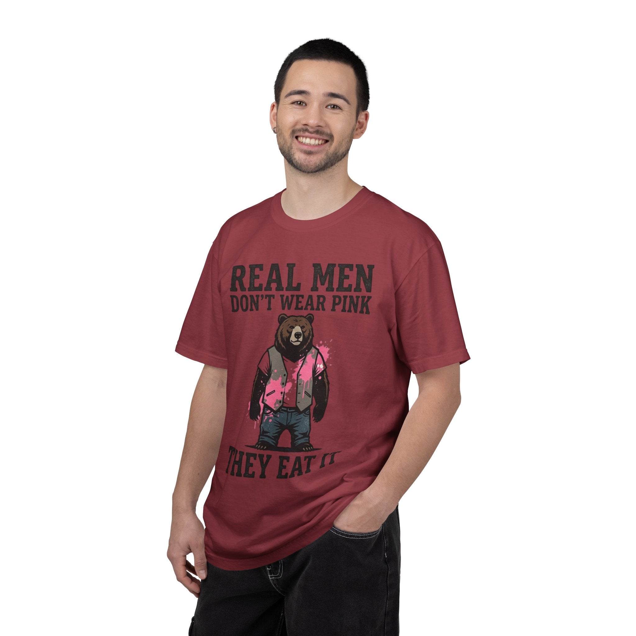 "Real Men Eat Pink" Unisex Garment-Dyed Tee