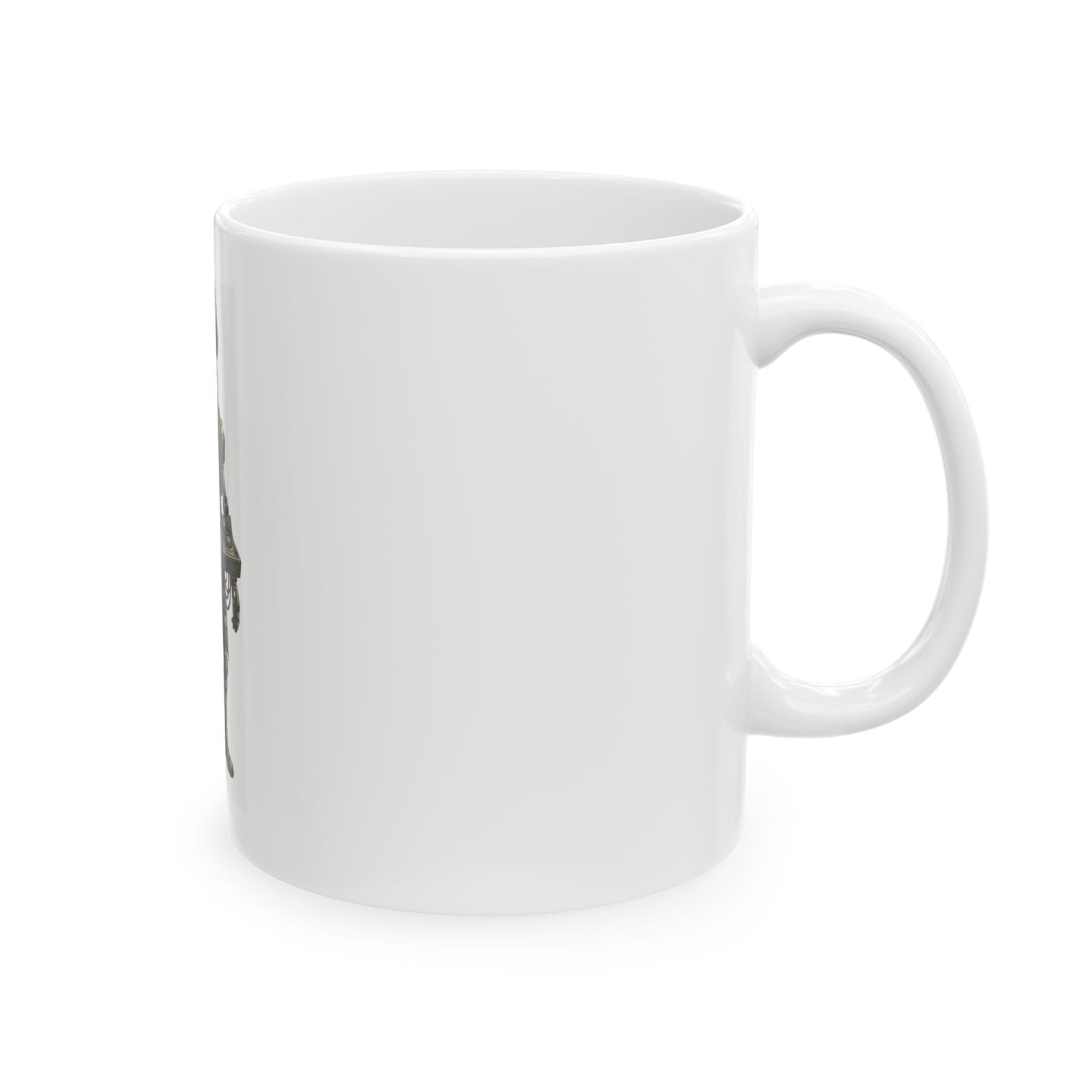 "DJ" White Ceramic Mug