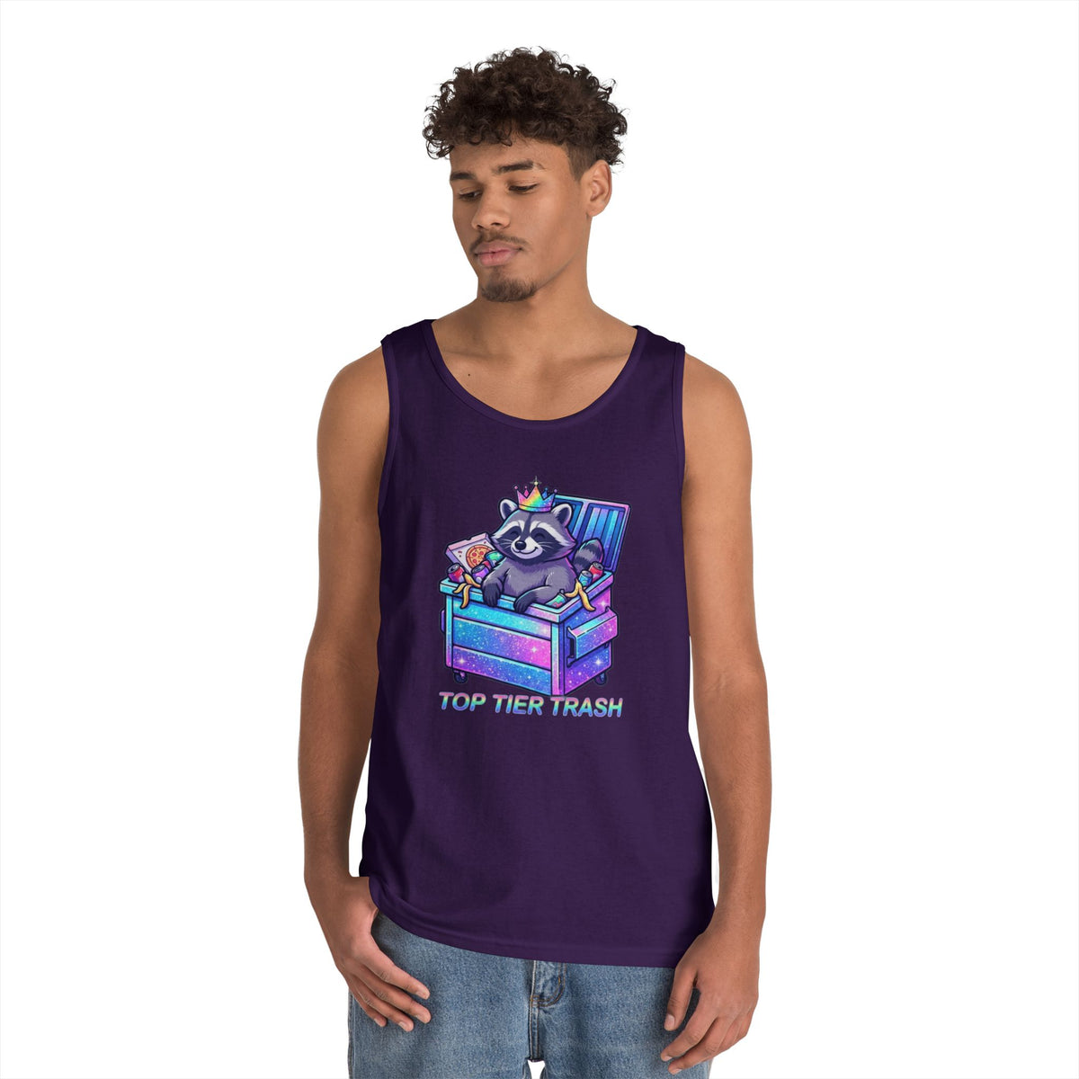 Color: Purple | Top Tier Trash Tank Top