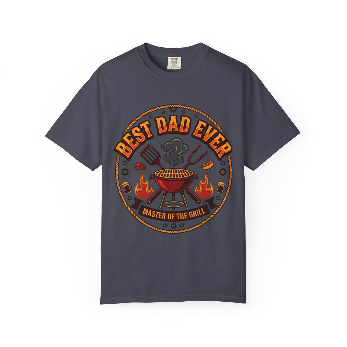 Color: Navy | Best Dad Ever Unisex Garment-Dyed Tee