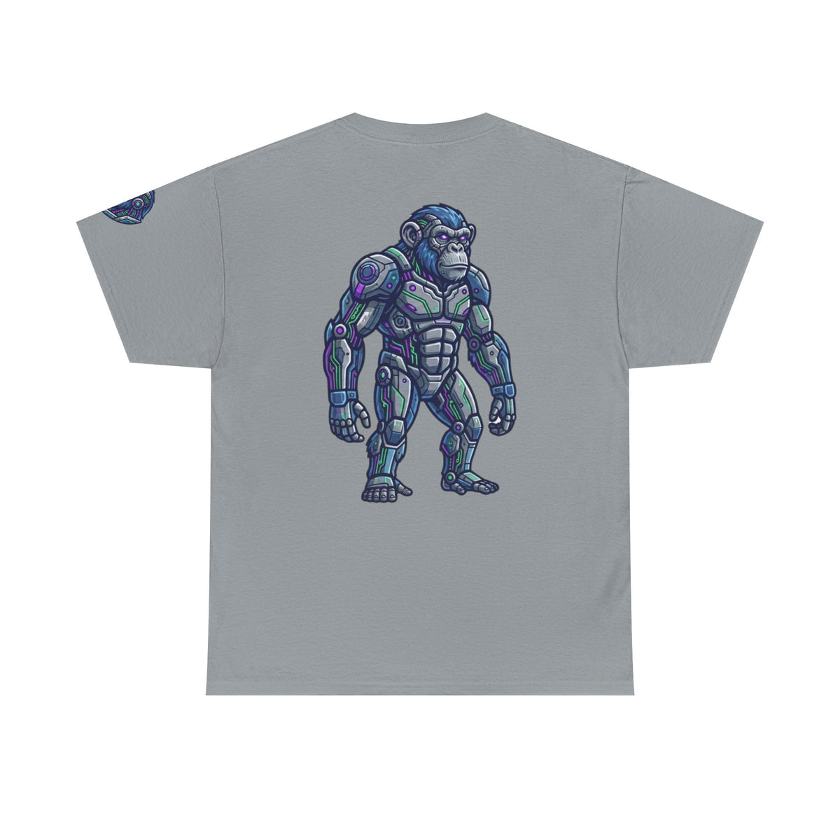 Color: Gravel | Cyber Chimp Premium Graphic Tee