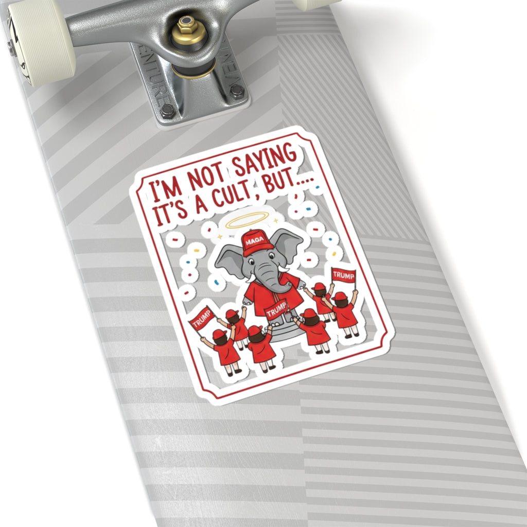 Red Hat Intervention Shirt | Kiss-Cut Sticker — AttitudeShirts