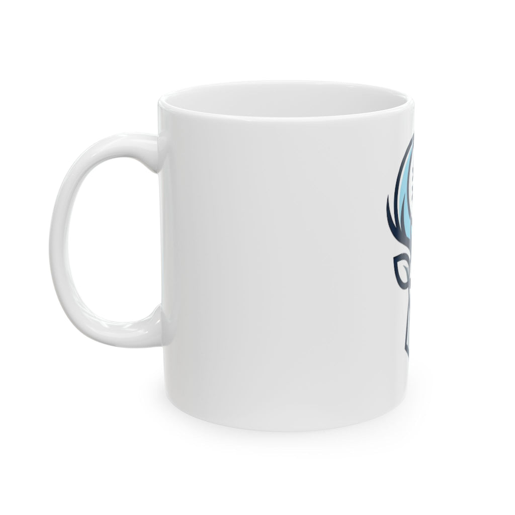 "February Legend" White Ceramic Mug — Graphic