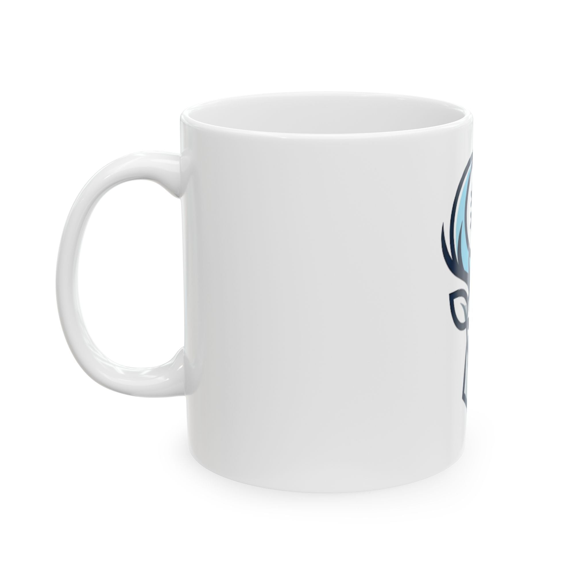 "February Legend" White Ceramic Mug — Graphic