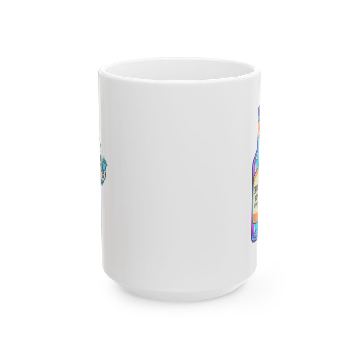 "Ghosting" White Ceramic Mug
