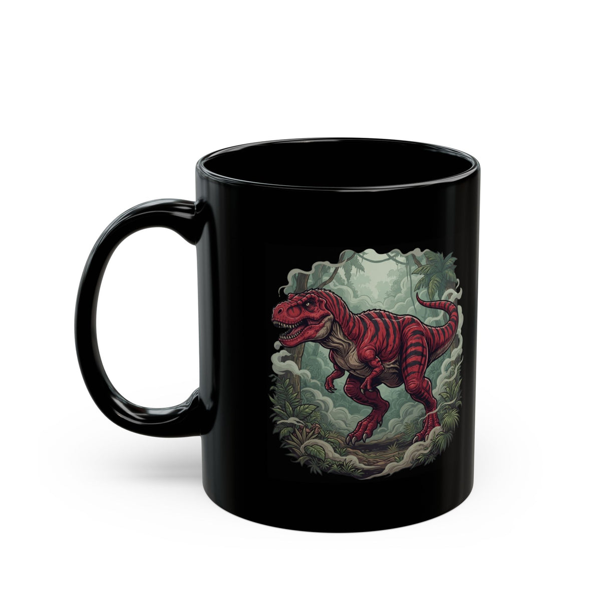 "Kasai Rex (Central Africa)" Black Ceramic Mug
