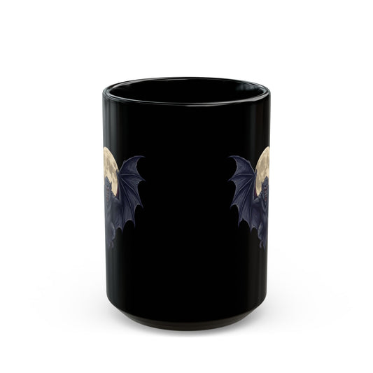 "Ahool (Javan Folklore)" Black Ceramic Mug