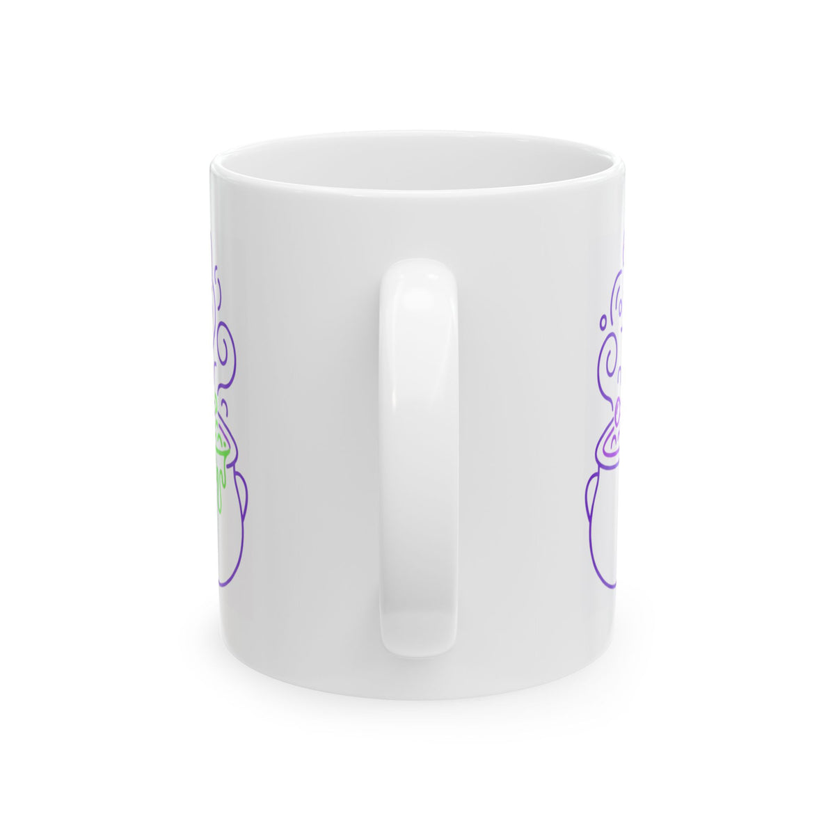 "Ride The Handle, Stir The Pot" White Ceramic Mug — Graphic