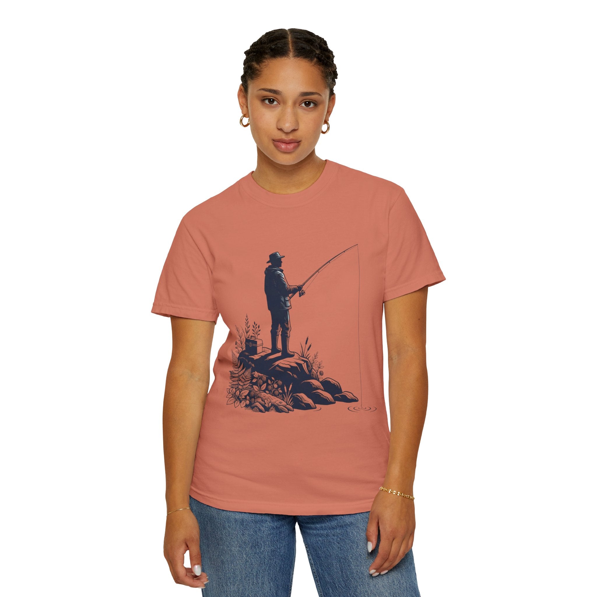 "Fishing" Unisex Garment-Dyed Tee