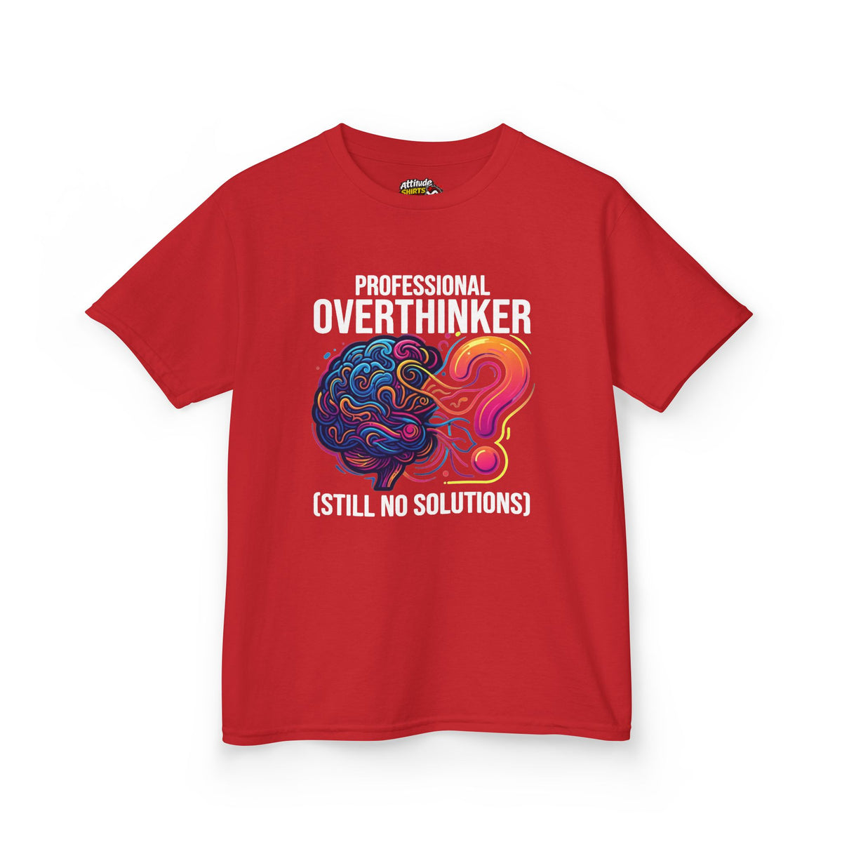 Color: Red | Professional Overthinker Kids Tee