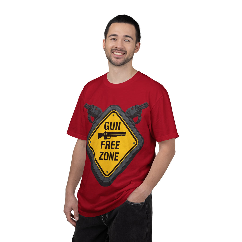"Gun Free Zone (Heavy Metal Edition)" Unisex Garment-Dyed T-shirt