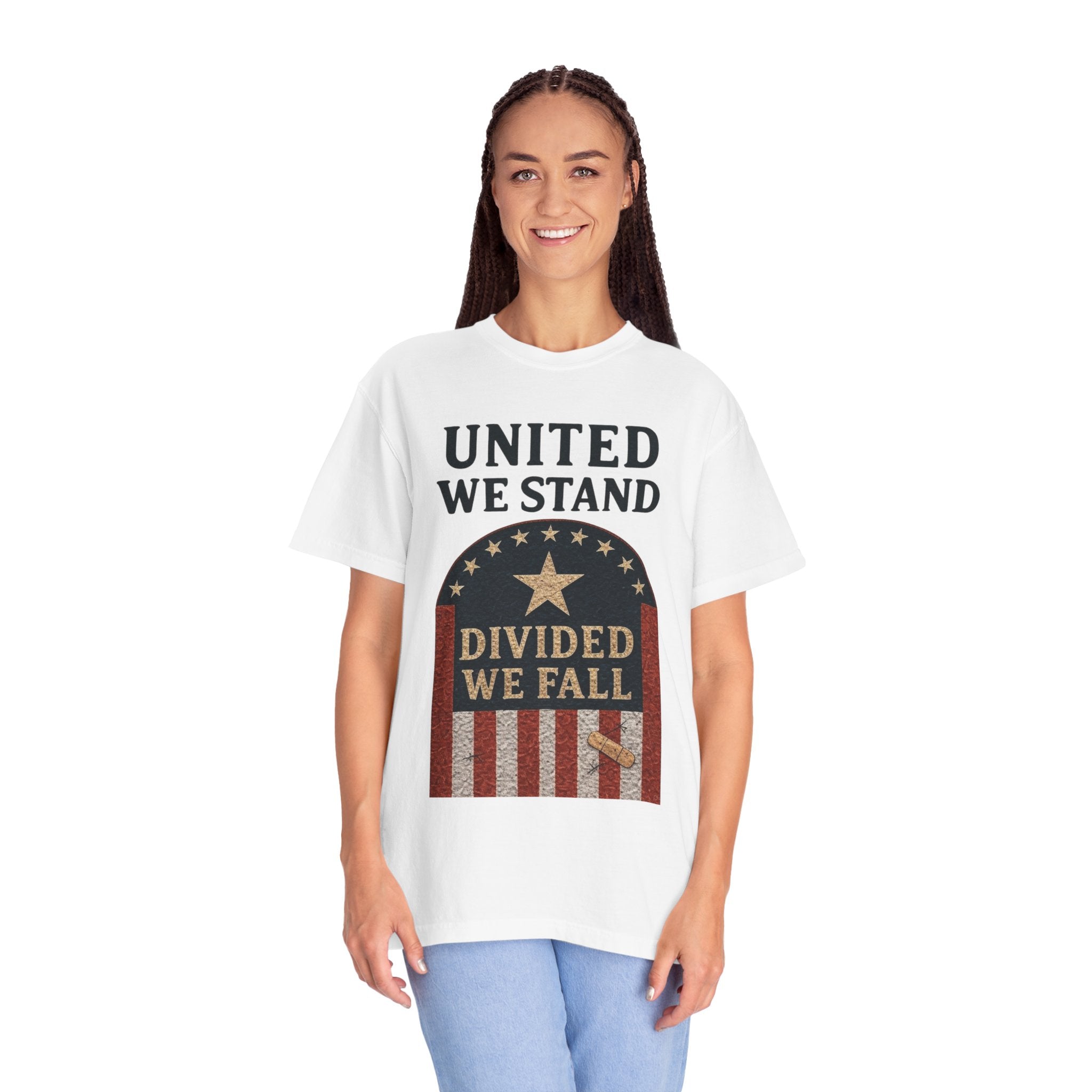 "UNITED WE STAND" Unisex Garment-Dyed T-shirt