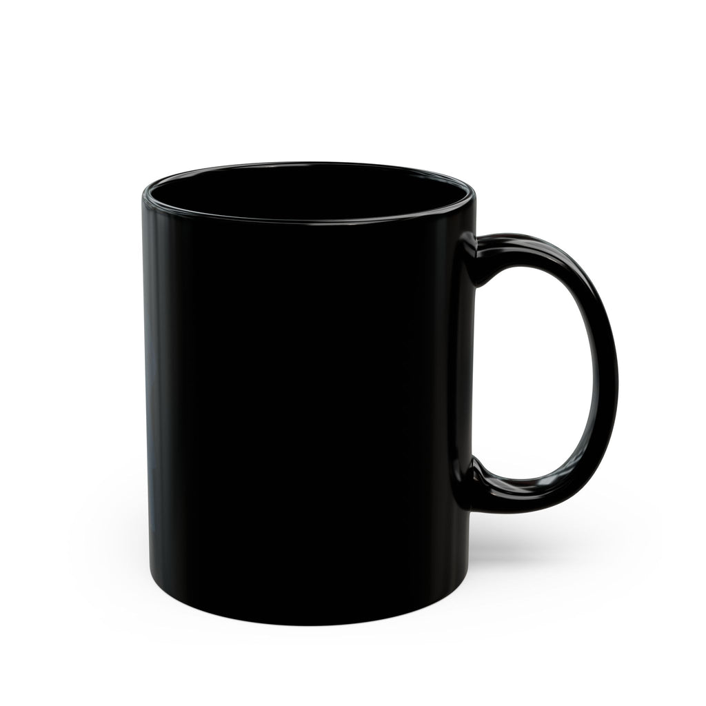"Double Agent Draughts" Black Ceramic Mug — Graphic