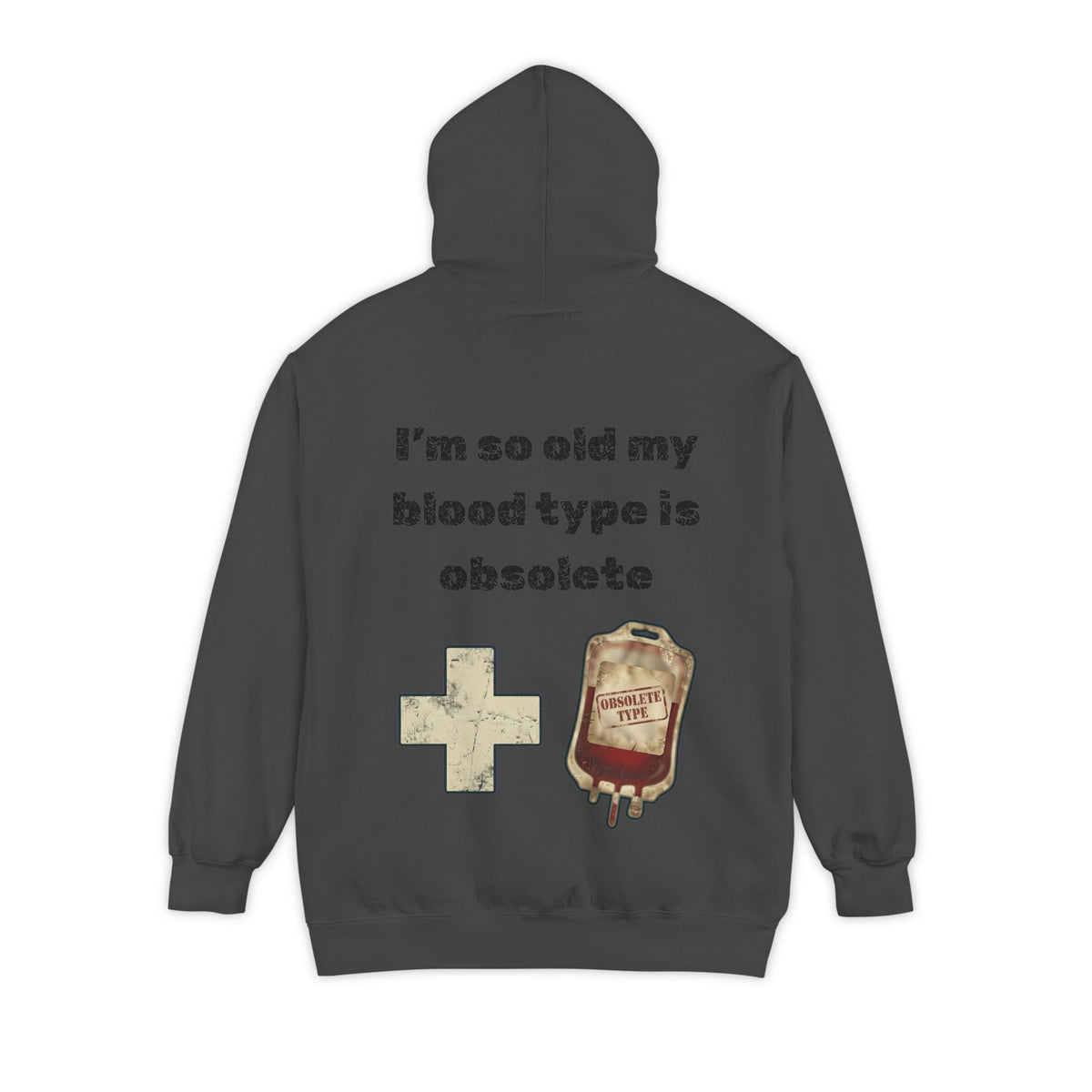 Color: Pepper | Blood Type Garment-Dyed Hoodie