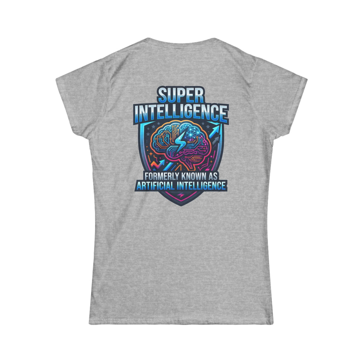 Color: Sport Grey | Super Intelligence Women's Tee