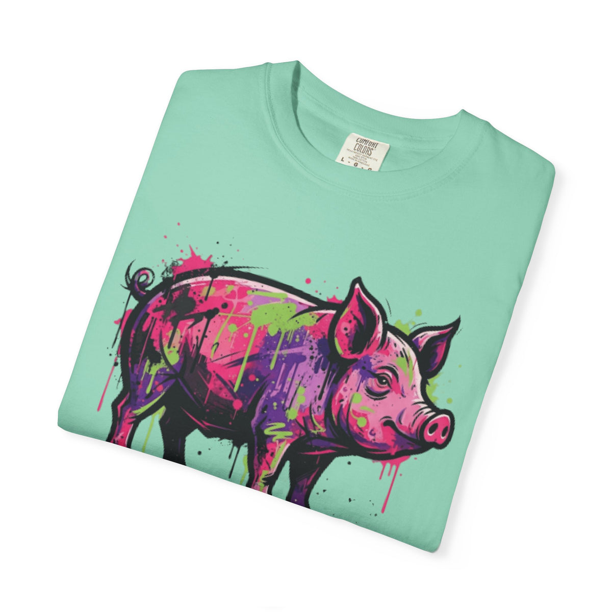 Barnyard Pig Unisex Garment-Dyed Tee