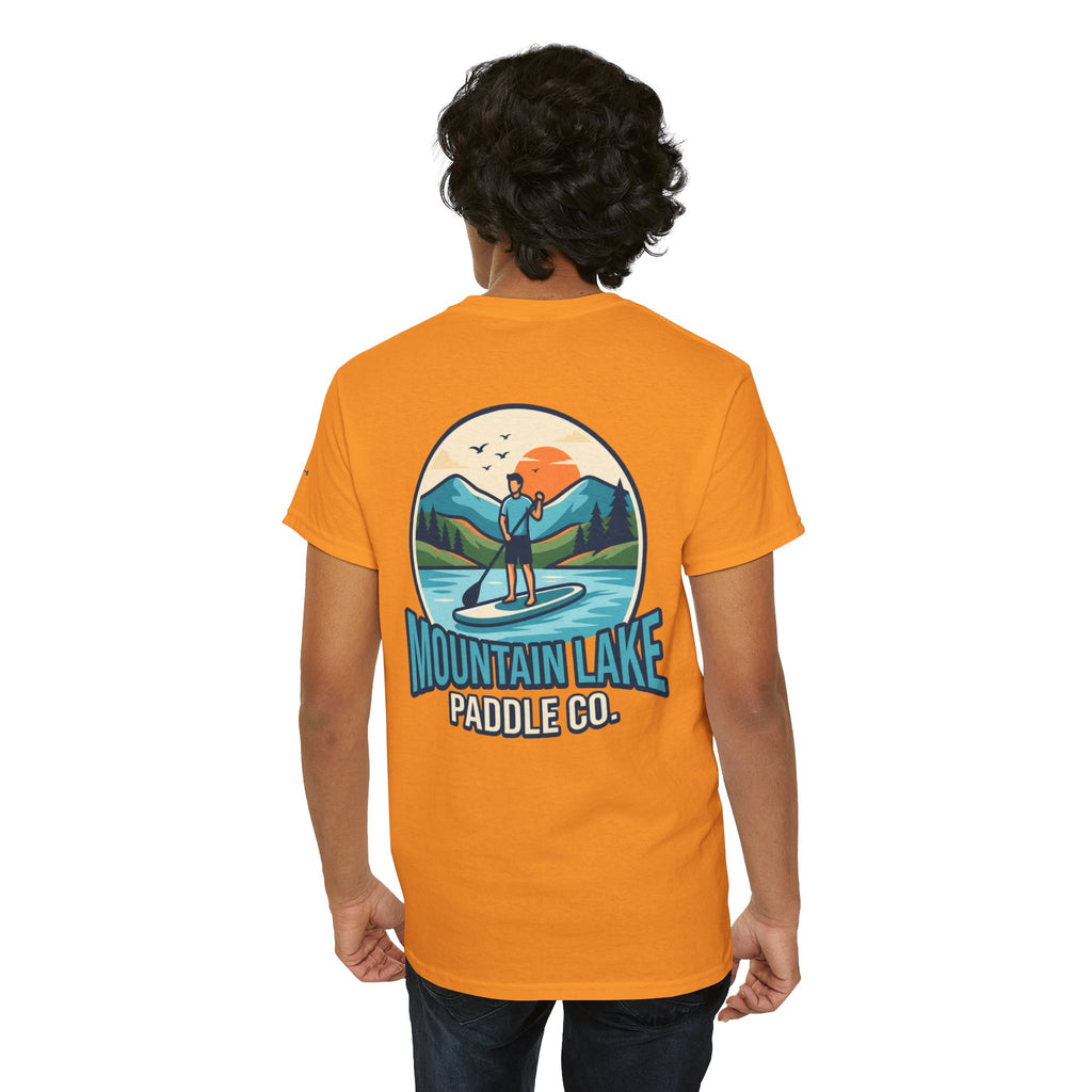 "Mountain Lake Paddle Board" Premium Graphic Tee