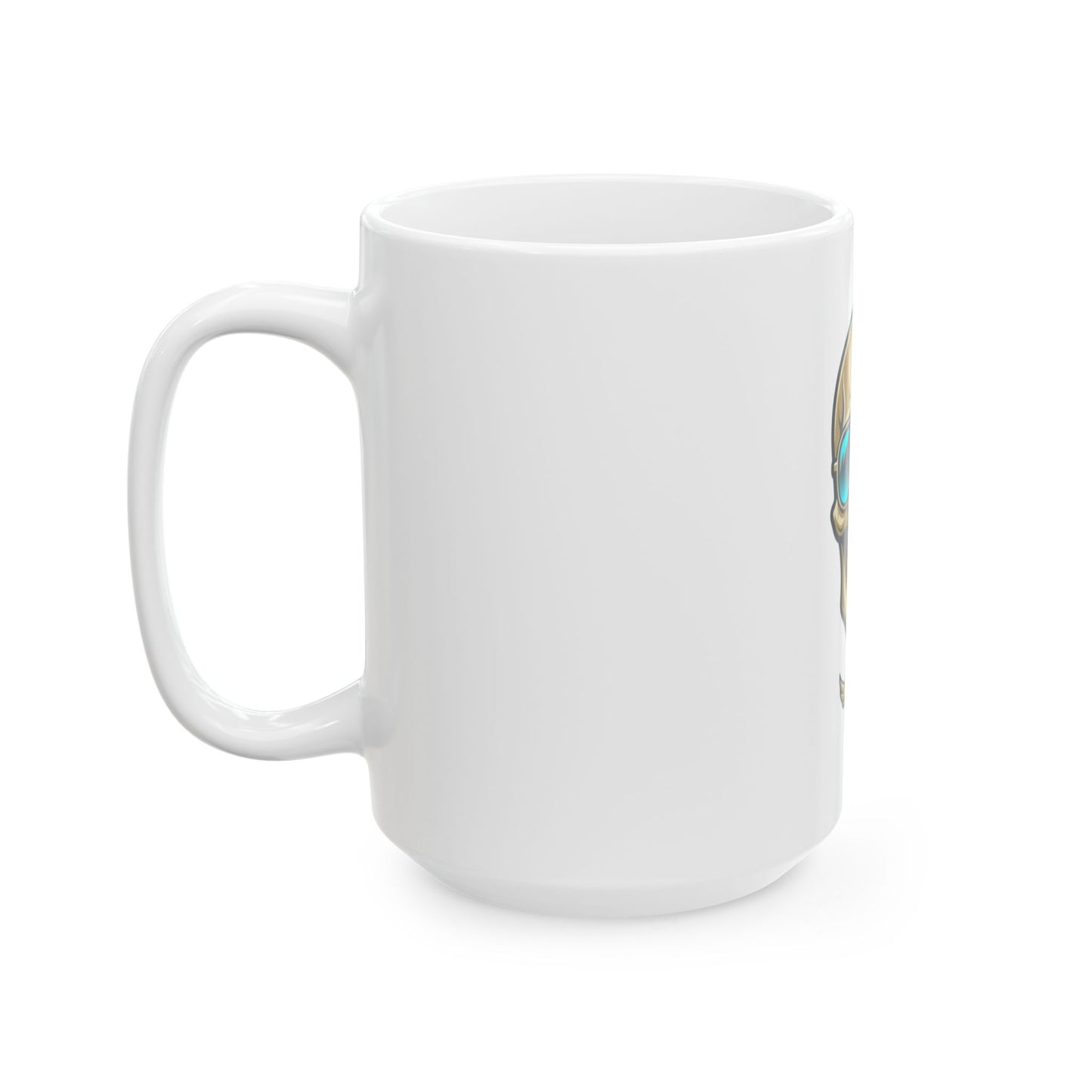 "Bad to the Bone Marrow" White Ceramic Mug — Graphic