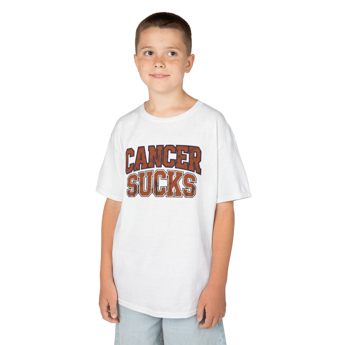 Color: White | Cancer Sucks Kids Tee