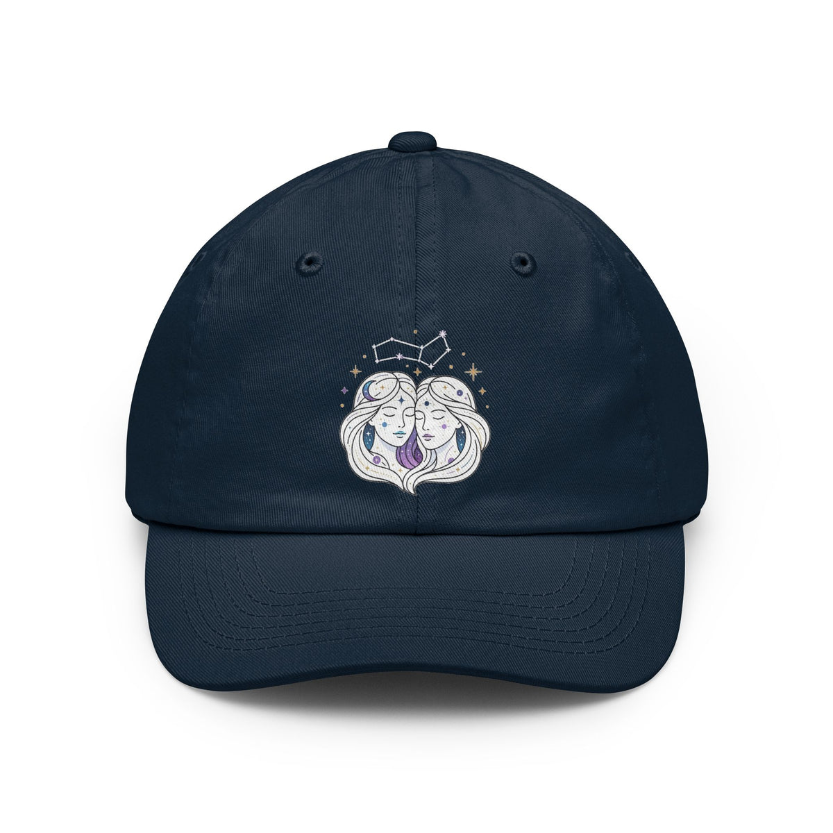 Color: Navy | Gemini The Celestial Twins Dad Hat — Graphic
