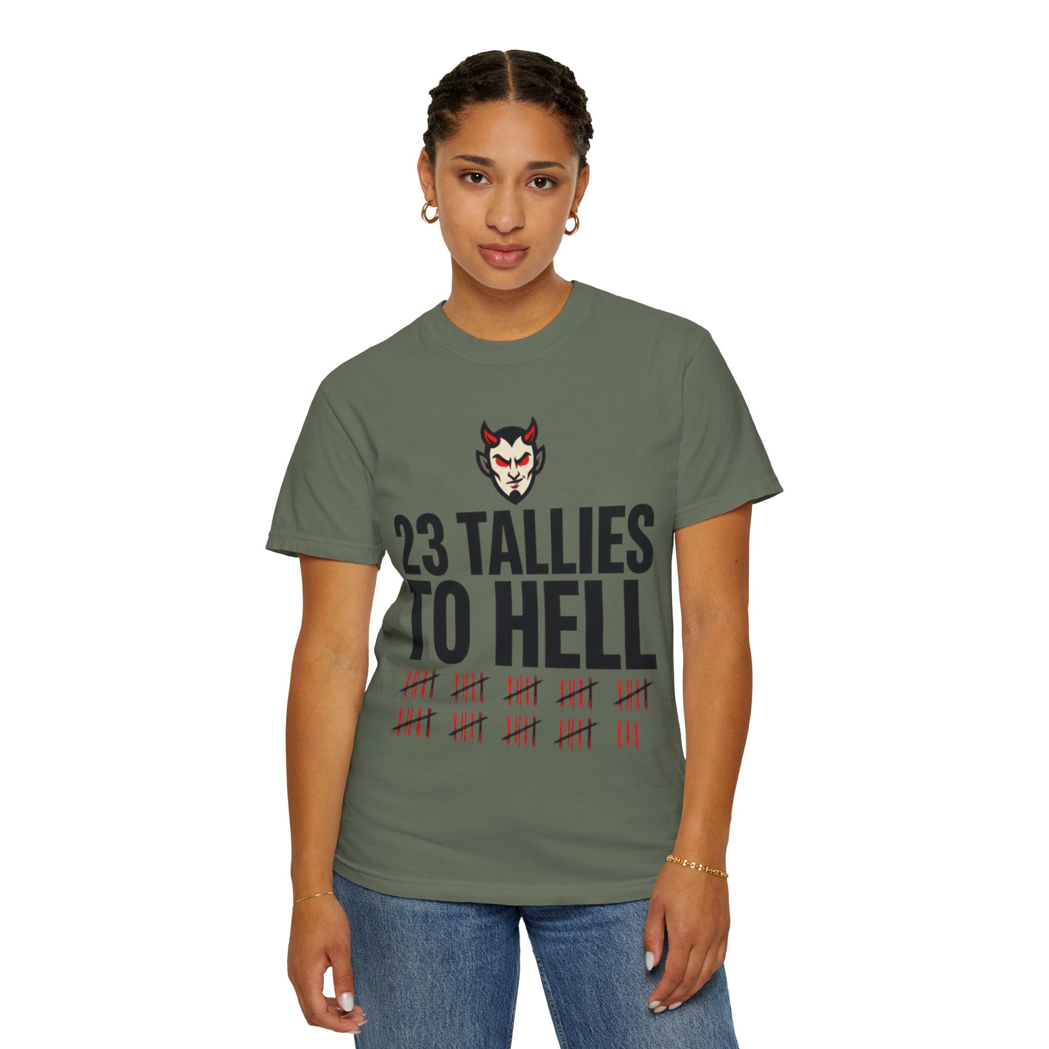 "Tallies to Hell" Unisex Garment-Dyed Tee