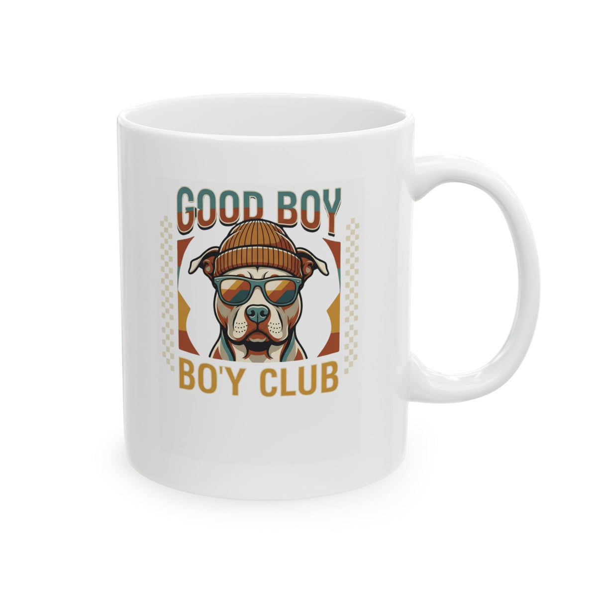 "Good Boy Bo'y Club" White Ceramic Mug