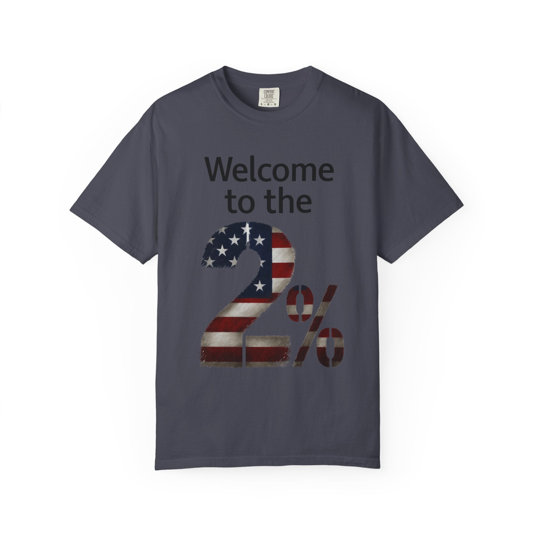 "Two Percent" Unisex Garment-Dyed T-shirt