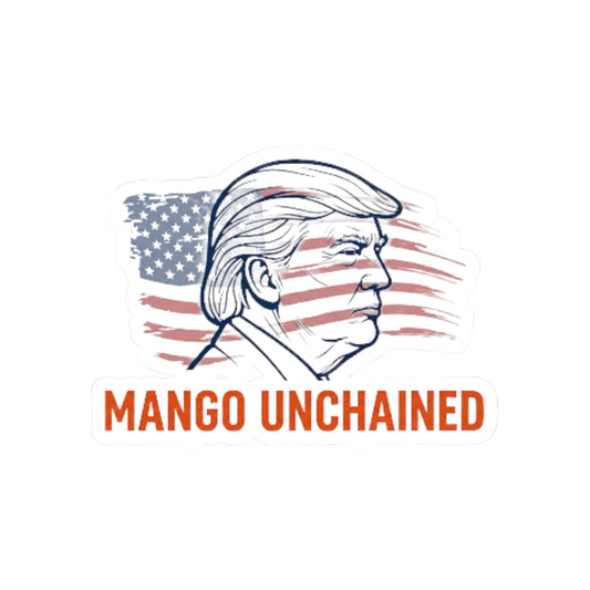 Mango Unchained | Kiss-Cut Sticker — AttitudeShirts