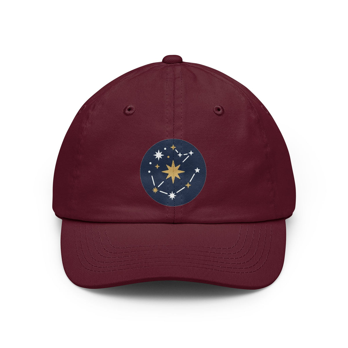 Color: Maroon | Constellation Map (Dark Sky) Dad Hat — Graphic
