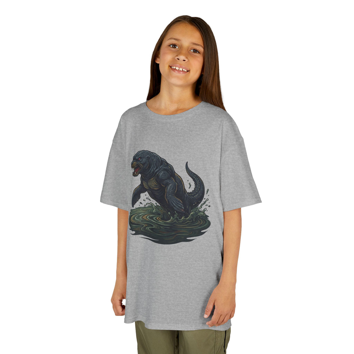 Color: Sport Grey | Bunyip (Australian Aboriginal Mythology) Kids Tee