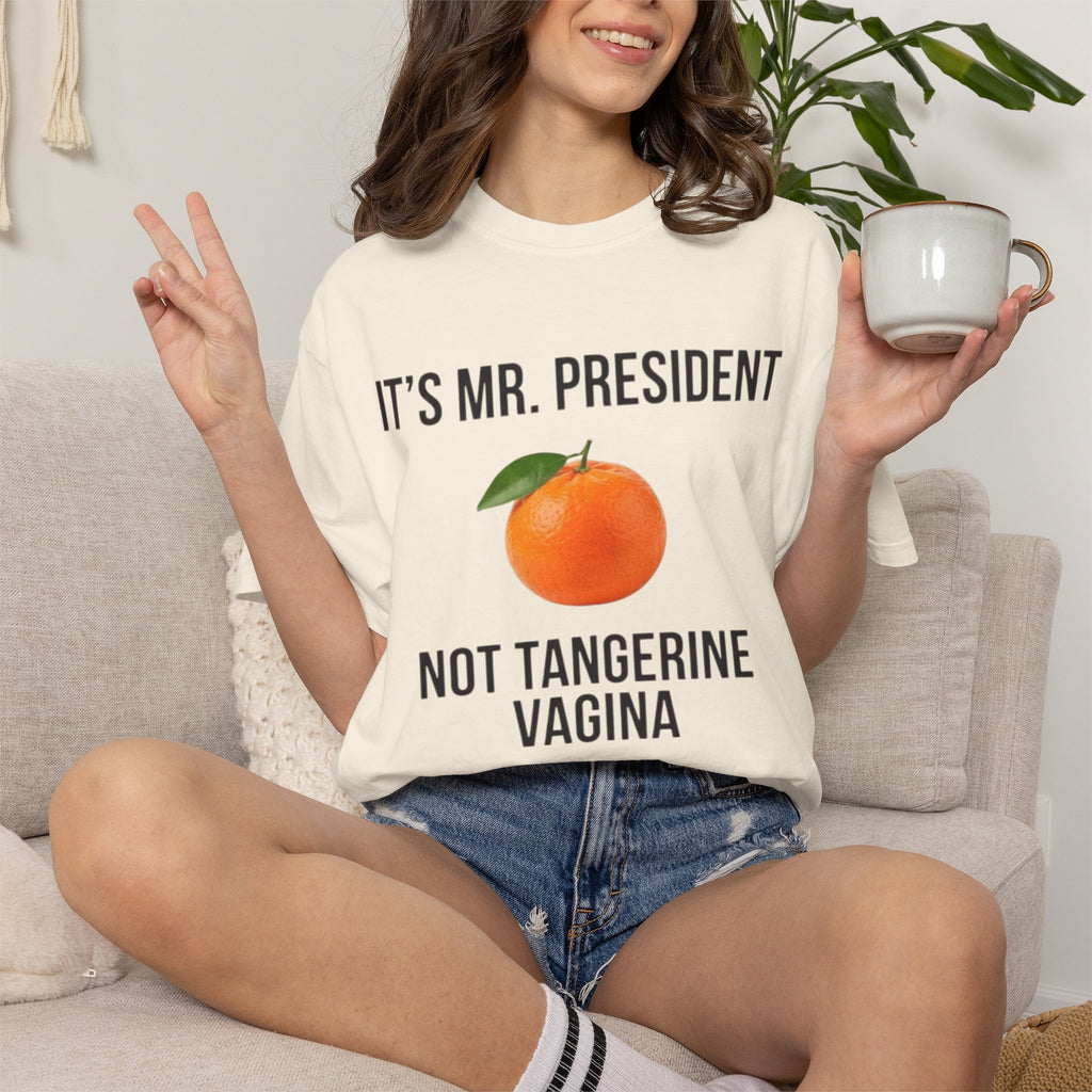 "Tangerine Vagina" Unisex Garment-Dyed Tee