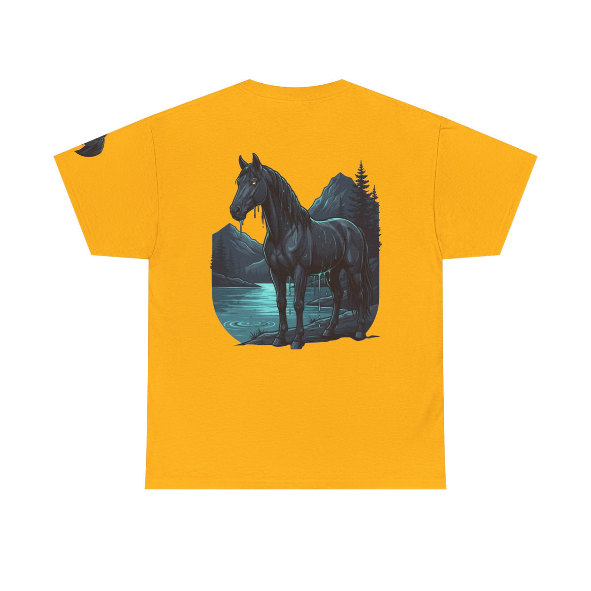 Color: Gold | Kelpie (Scottish Folklore) Premium Graphic Tee