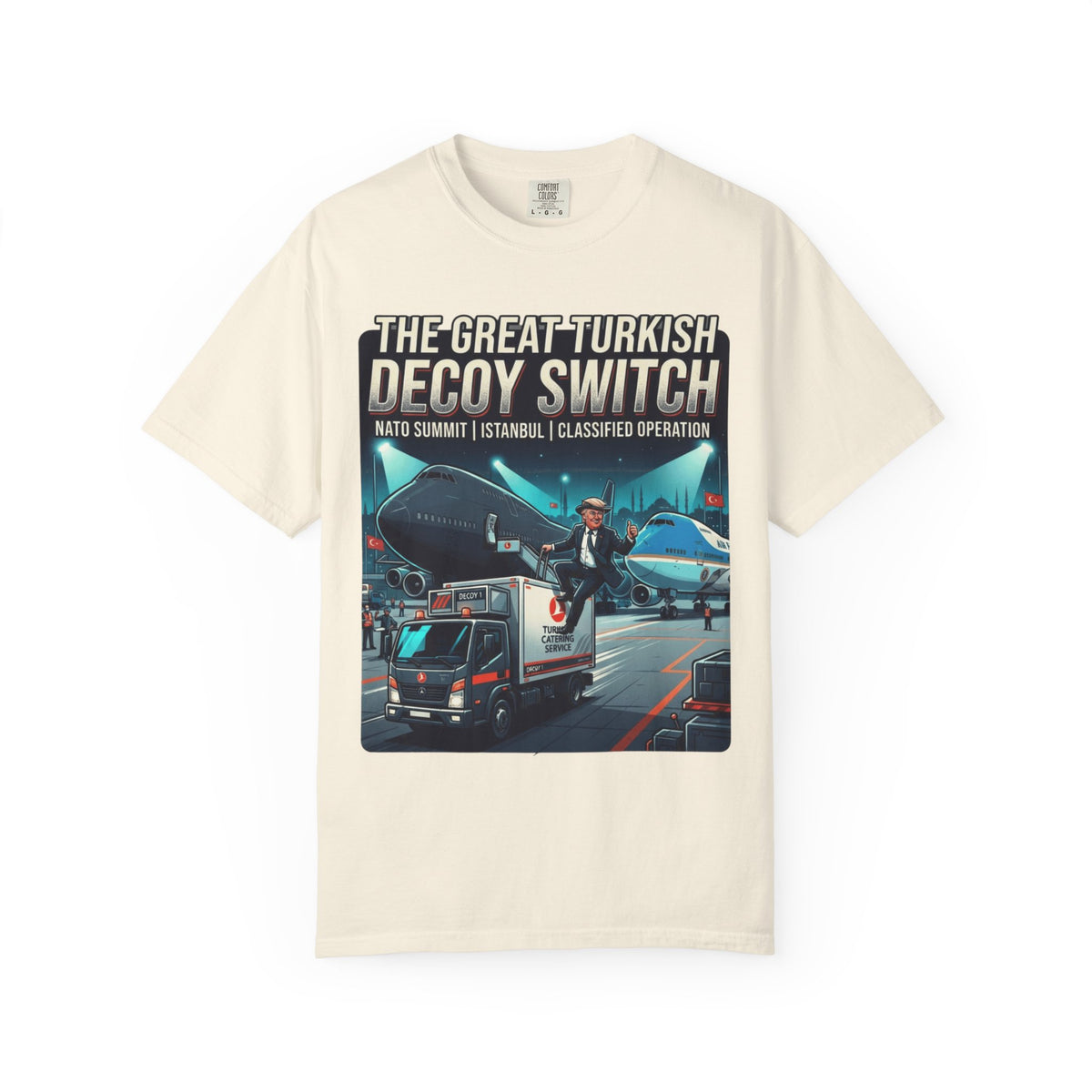 Color: Ivory | Decoy Switch Unisex Garment-Dyed Tee
